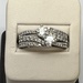 14K WHITE GOLD SIZE 9 CUSTOM DIAMOND RING