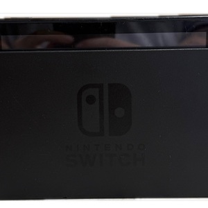 NINTENDO SWITCH WITH DOCK, CHORDS, AND PINK/GREEN CONTROLLER