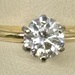  14K GOLD SOLITAIRE (APROX 1 TCW) DIAMOND SIZE 5.5