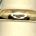  14 K YELLOW GOLD BAND WITH ROUNDED EDGE SIZE 8