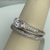 Silver Ring Sz:9 4.50gms 0.925% STERLING SILVER CZ BRIDAL SET SIZE 9