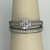 STERLING SILVER CZ BRIDAL SET SIZE 10