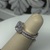  Silver Ring Sz:9 4.30gms 0.925% STERLING SILVER CZ BRIDAL SET SIZE 9