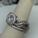 STERLING SILVER CZ BRIDAL SET SIZE 6