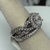 Silver Ring Sz:9 7.10gms 0.925% STERLING SILVER CZ BRIDAL SET SIZE 9