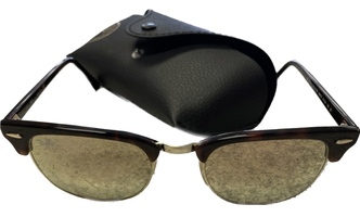 Ray-Ban Clubmasters Sunglasses Gold and Tortoise Shell