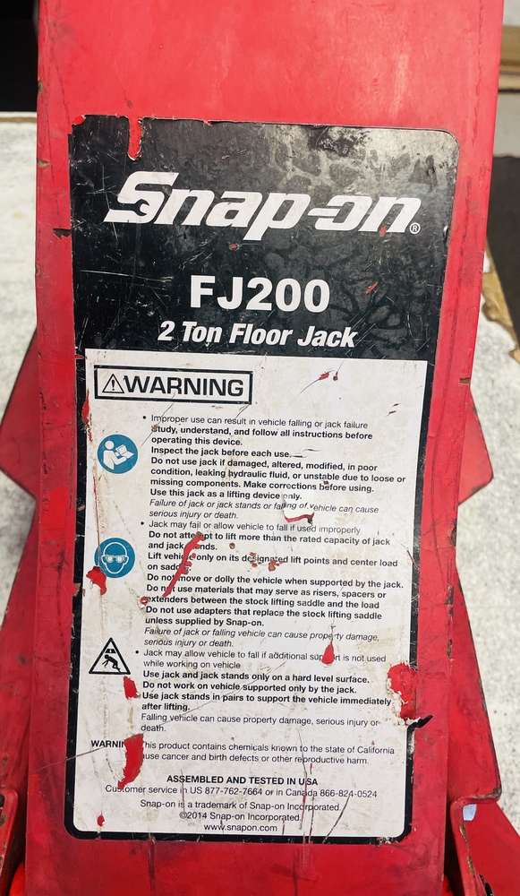 SNAP ON 2 TON JACK FJ200 Pawn Express of Troy