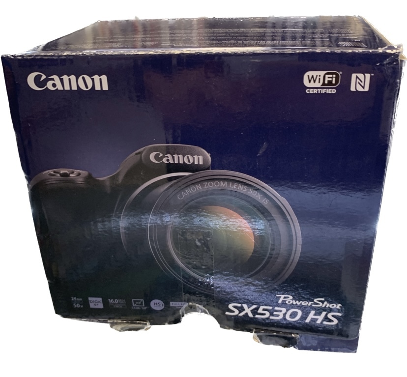 Canon SX530HS Digital SLR Camera with Strap and Charger in Original Box