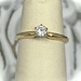 14K YELLOW GOLD ROUND SOLITAIRE RING SIZE 6