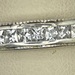 STERLING SILVER BAND WITH CHANNEL SET CZ STONES SIZE 11