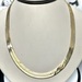  10K YELLOW GOLD HERRINGBONE NECKLACE 24 INCHES X 7MM