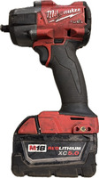 MILWAUKEE 1/2 IMPACT WITH ONE BATTERY AND CHARGER WITH HARD CASE