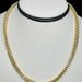 22'' 10K YELLOW FANCY SQUARE LINK NECKLACE