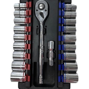 Hyper Tough 22-Piece 1/2-Inch Drive Ratchet and Socket