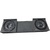 Sealed Under-Seat Carpeted Subwoofer Box with 2 Kenwood KFC-W112S