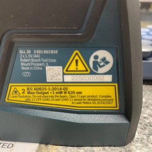 Bosch BATTERY OPERATED LASER LEVELER
