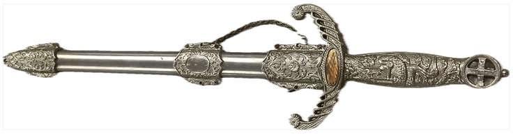 SILVER DOUBLE EDGED SWORD 