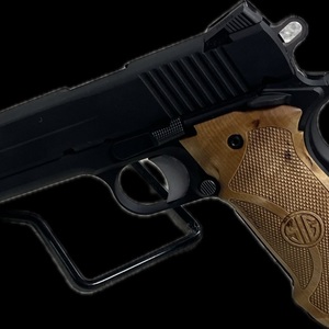  SIG SAUER 1911SEMI AUTOMATIC .45ACP PISTOL WITH ONE MAG AND LIGHT WOOD GRIPS