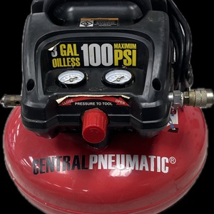 CENTRAL PNEUMATIC 100 3 GALLON PANCAKE AIR COMPRESSOR