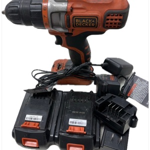 Black & Decker LDX220 DRILL W/ TWO BATTERIES AND TWO CHARGERS